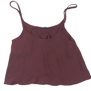 Brandy Melville Crop Top Dark Rust